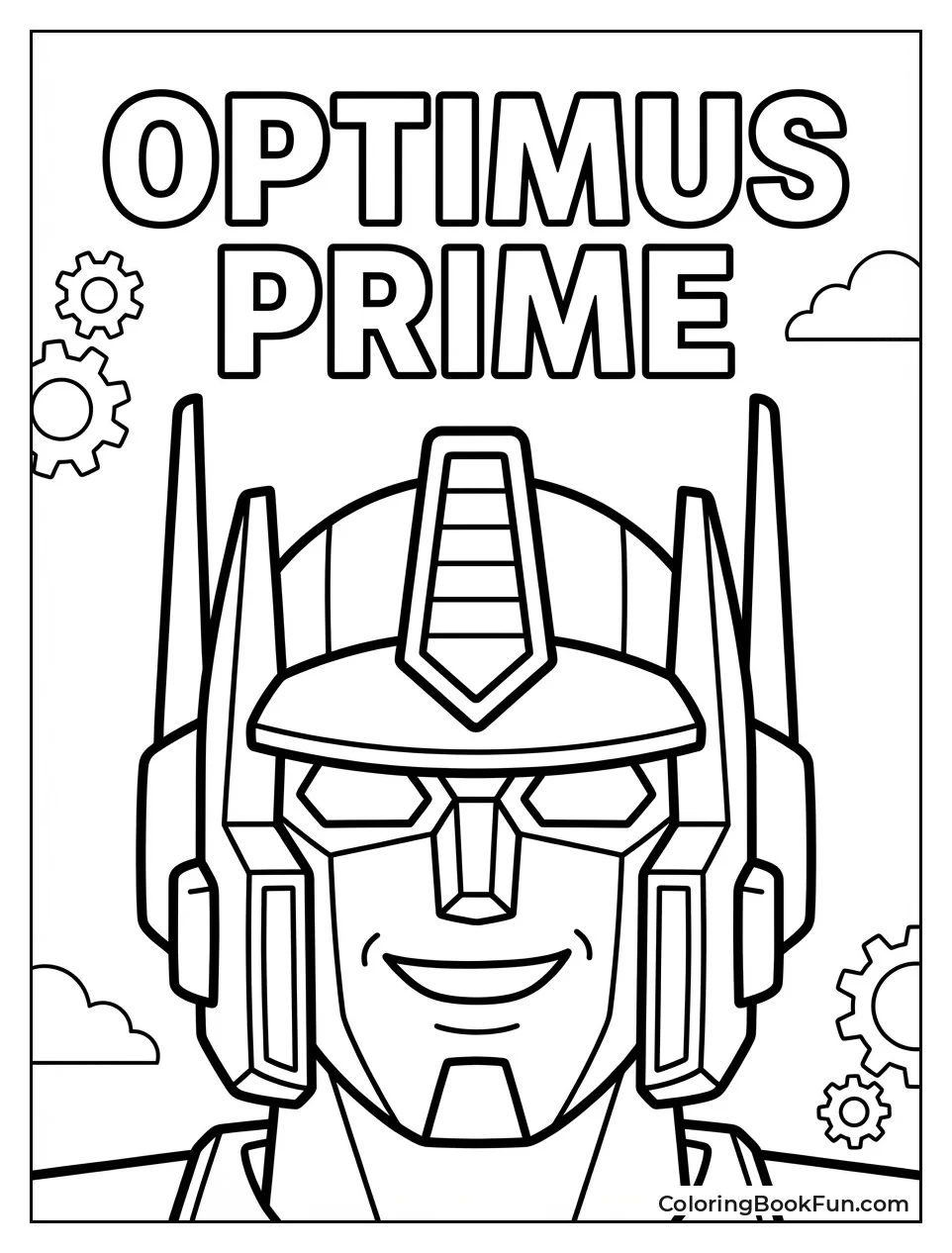 Smiling Optimus Prime Portrait
