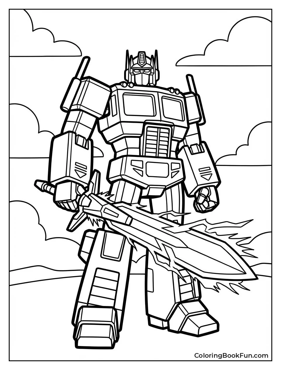 Optimus Wields Star Saber