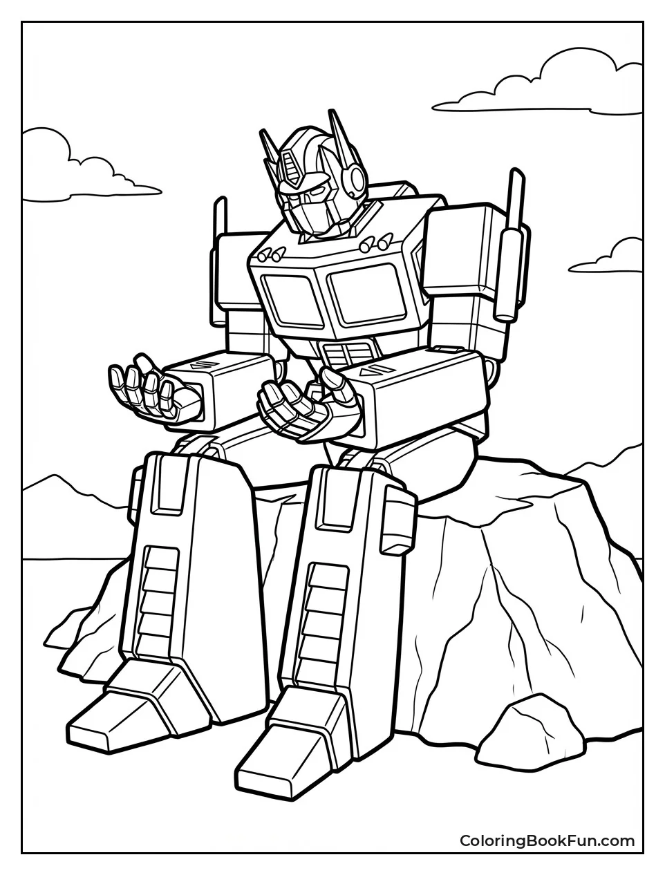 Optimus Sits Thinking Deeply