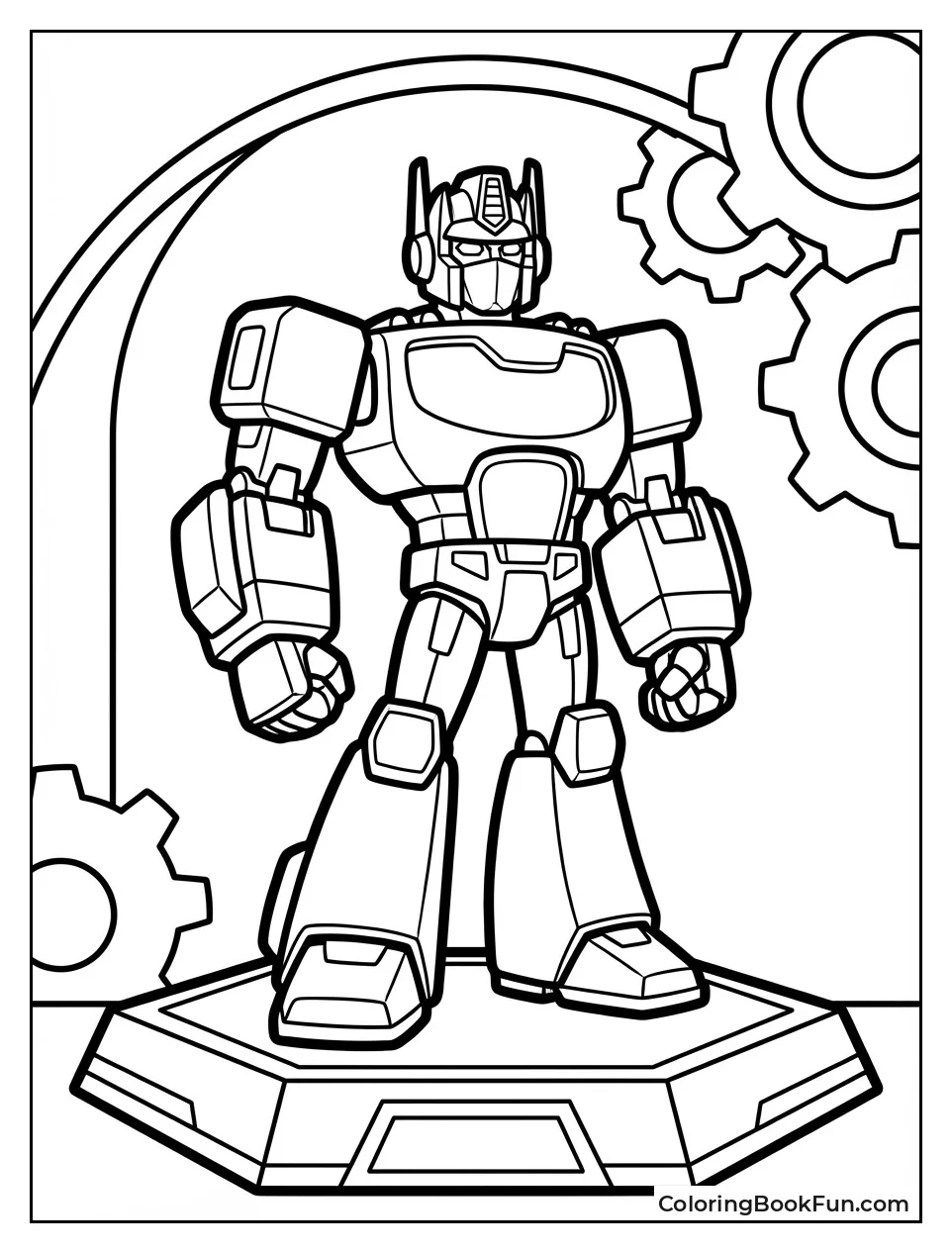 Young Optimus Prime Stands Bold