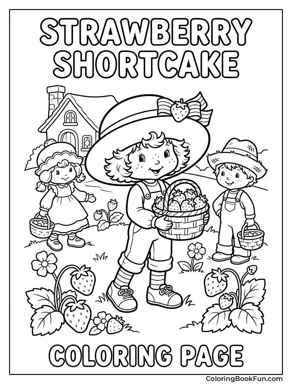 Retro Strawberry with Friends