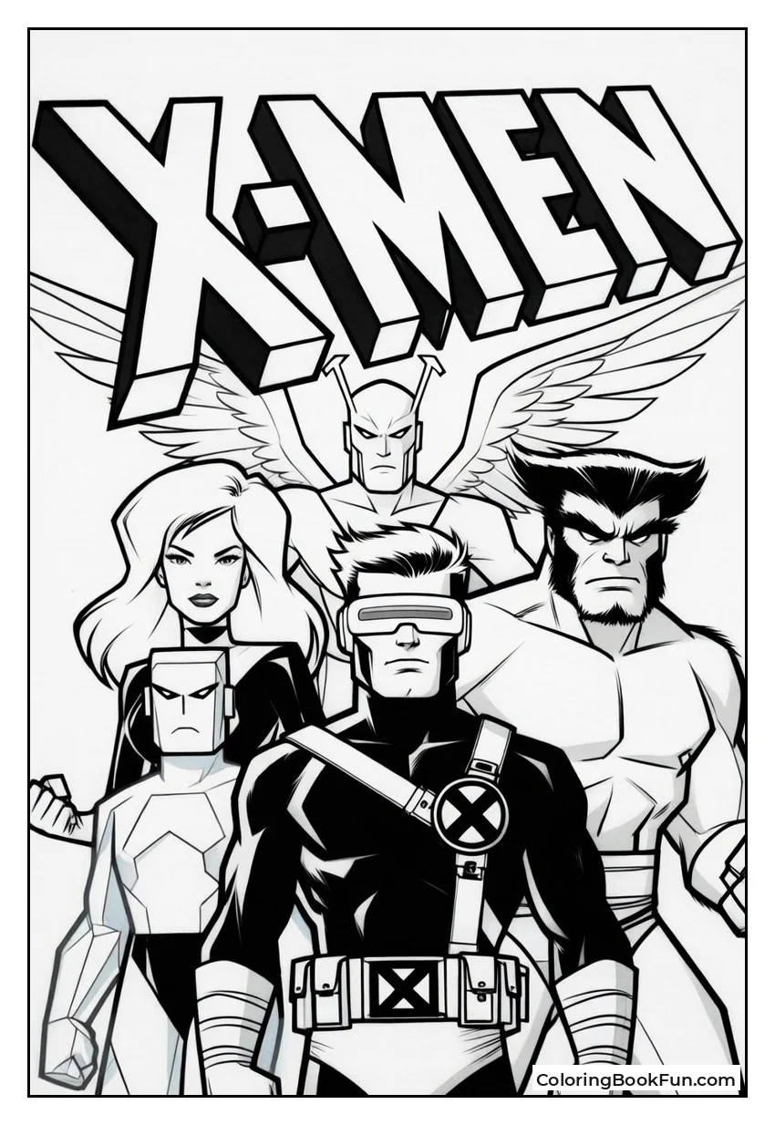 Original X-Men Team Poses