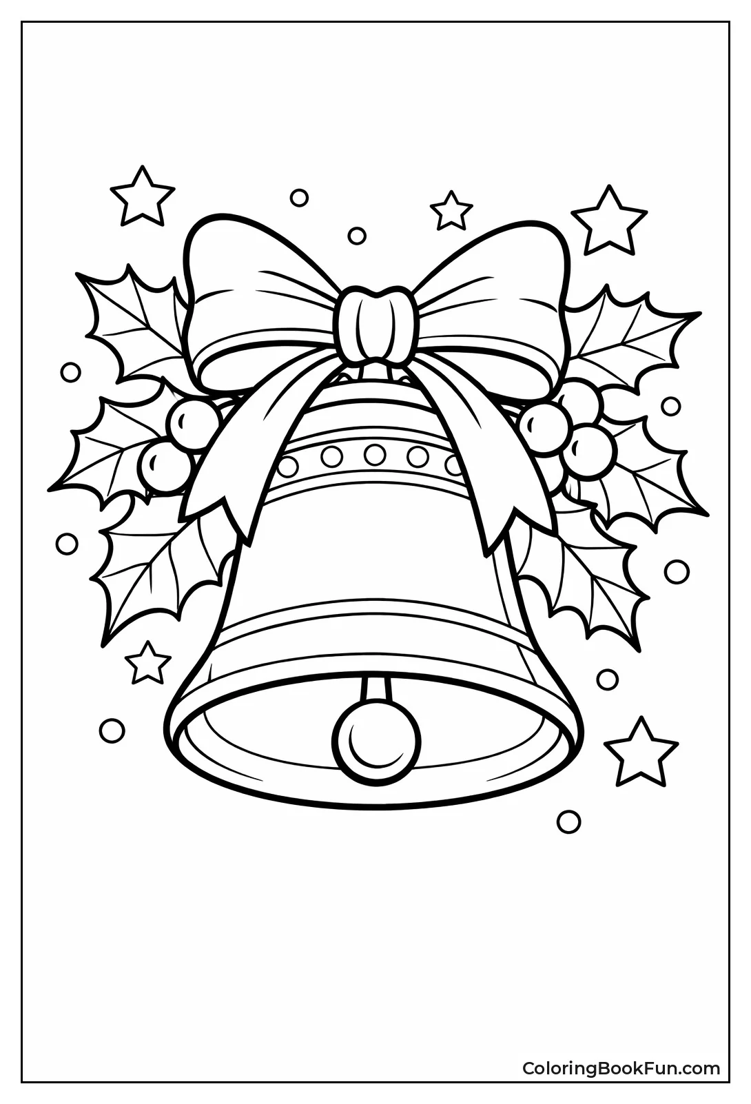 Ornate Bell with Holly