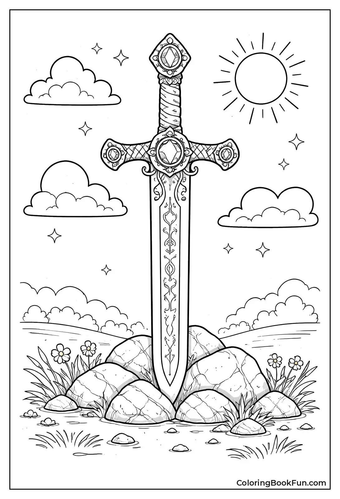 Ornate Knight Sword