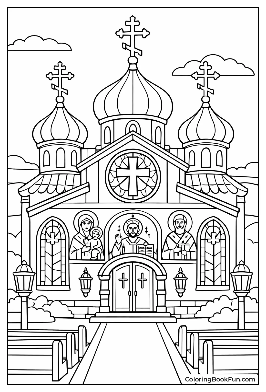 Orthodox Church with Domes