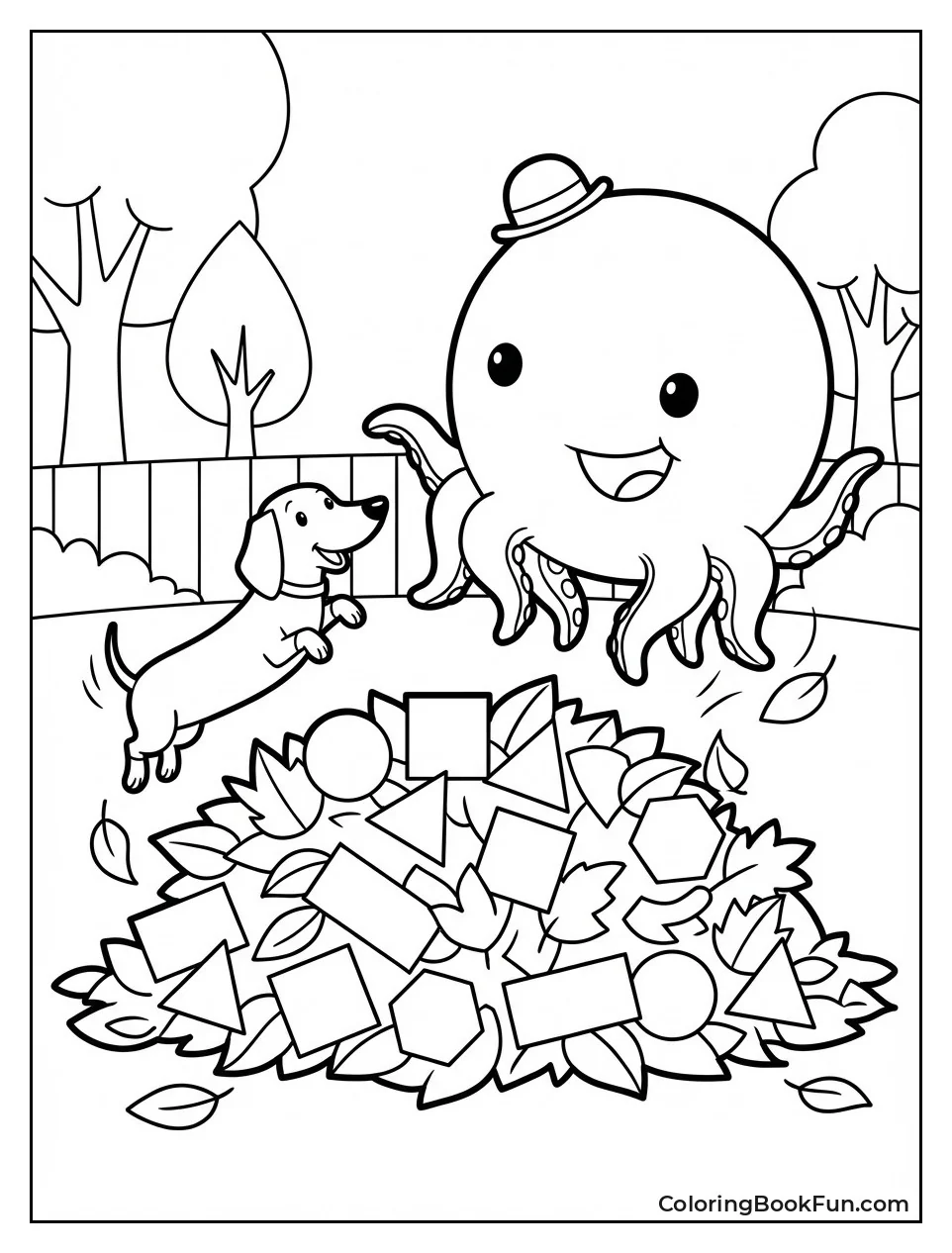 Jumping in Leaf Pile