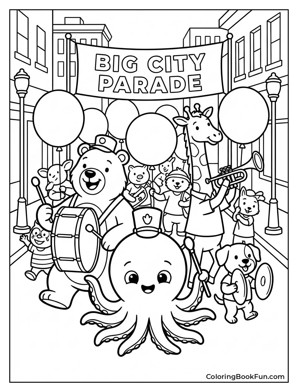 Citizens March in Parade