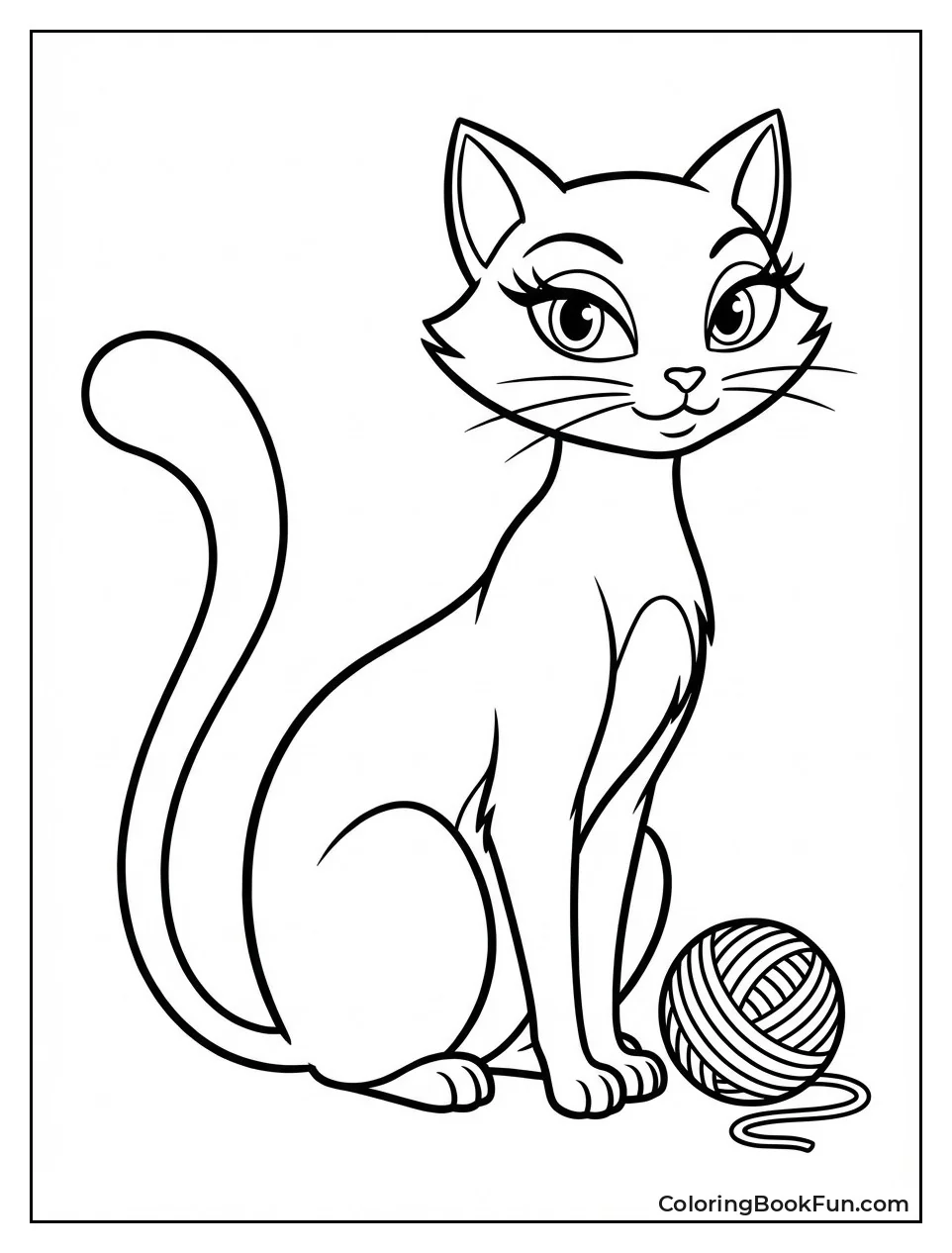 Catrina Cat with Yarn