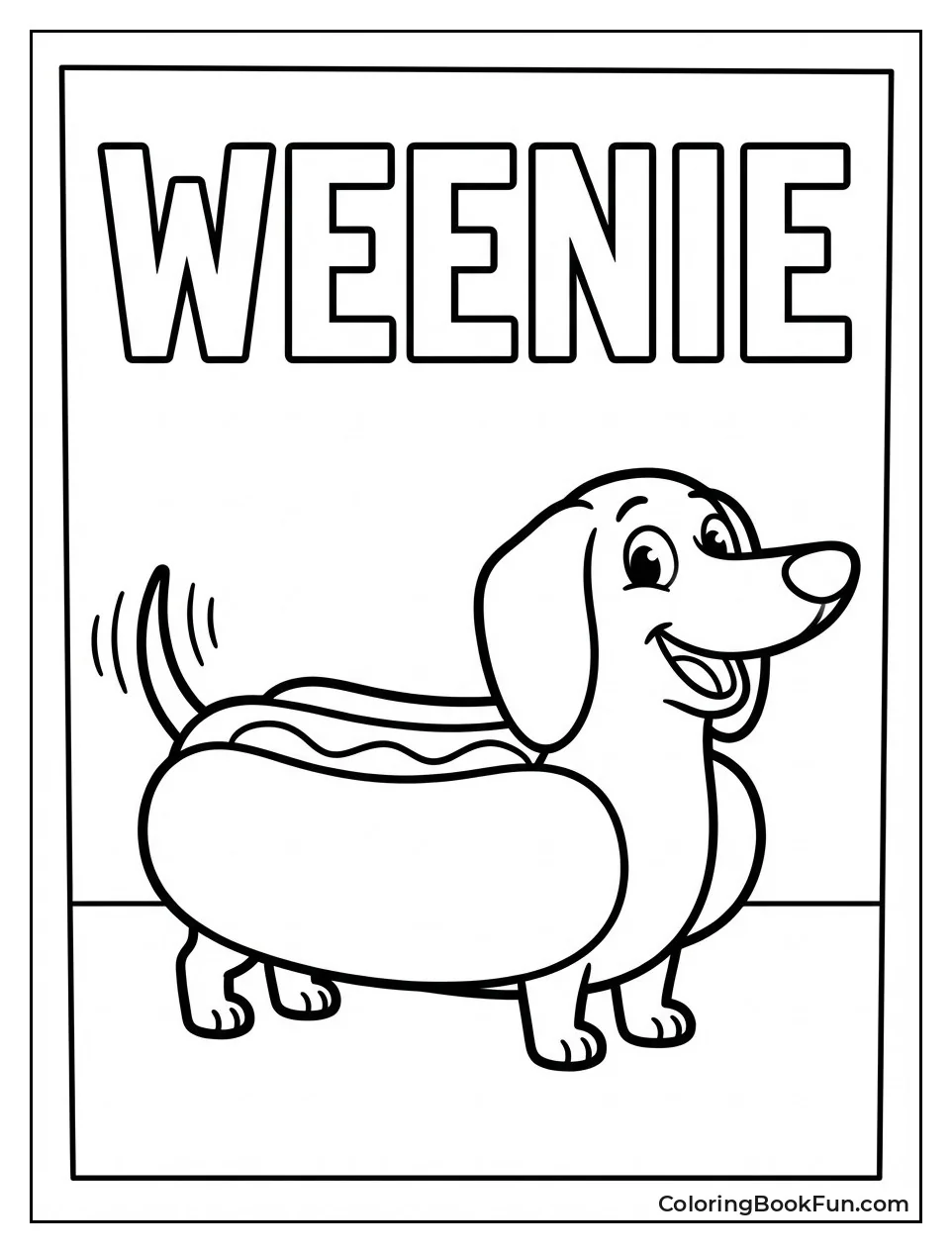 Weenie Wags Tail Happily