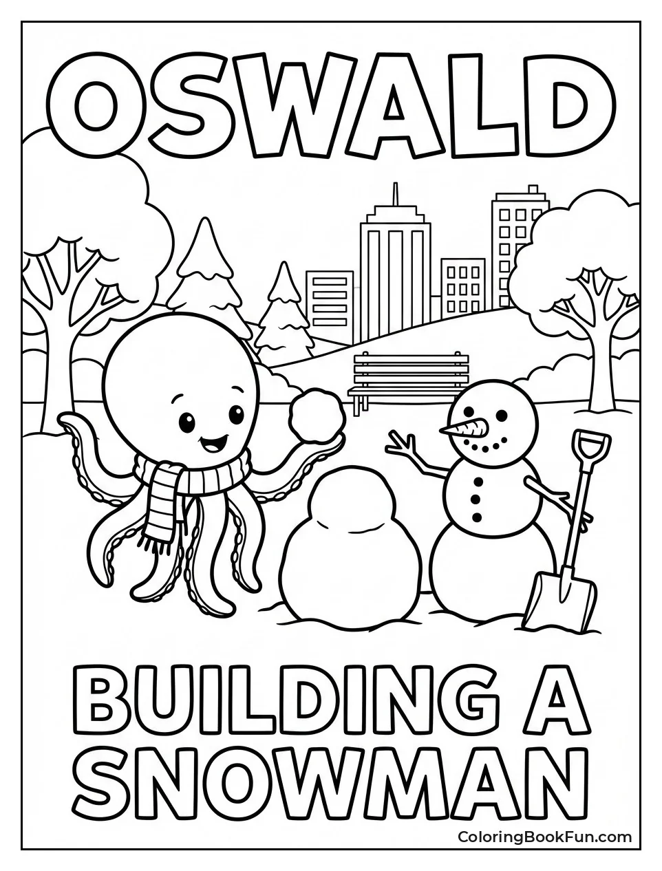 Building Snowman with Johnny