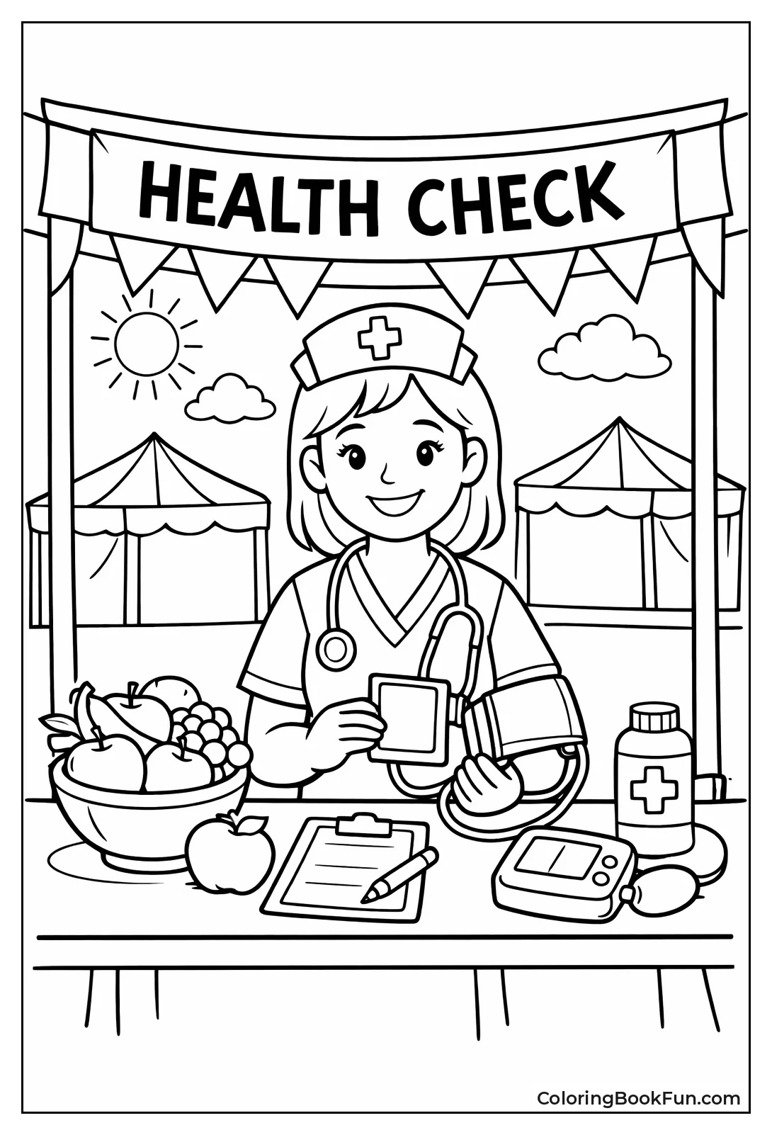 Nurse at Health Fair