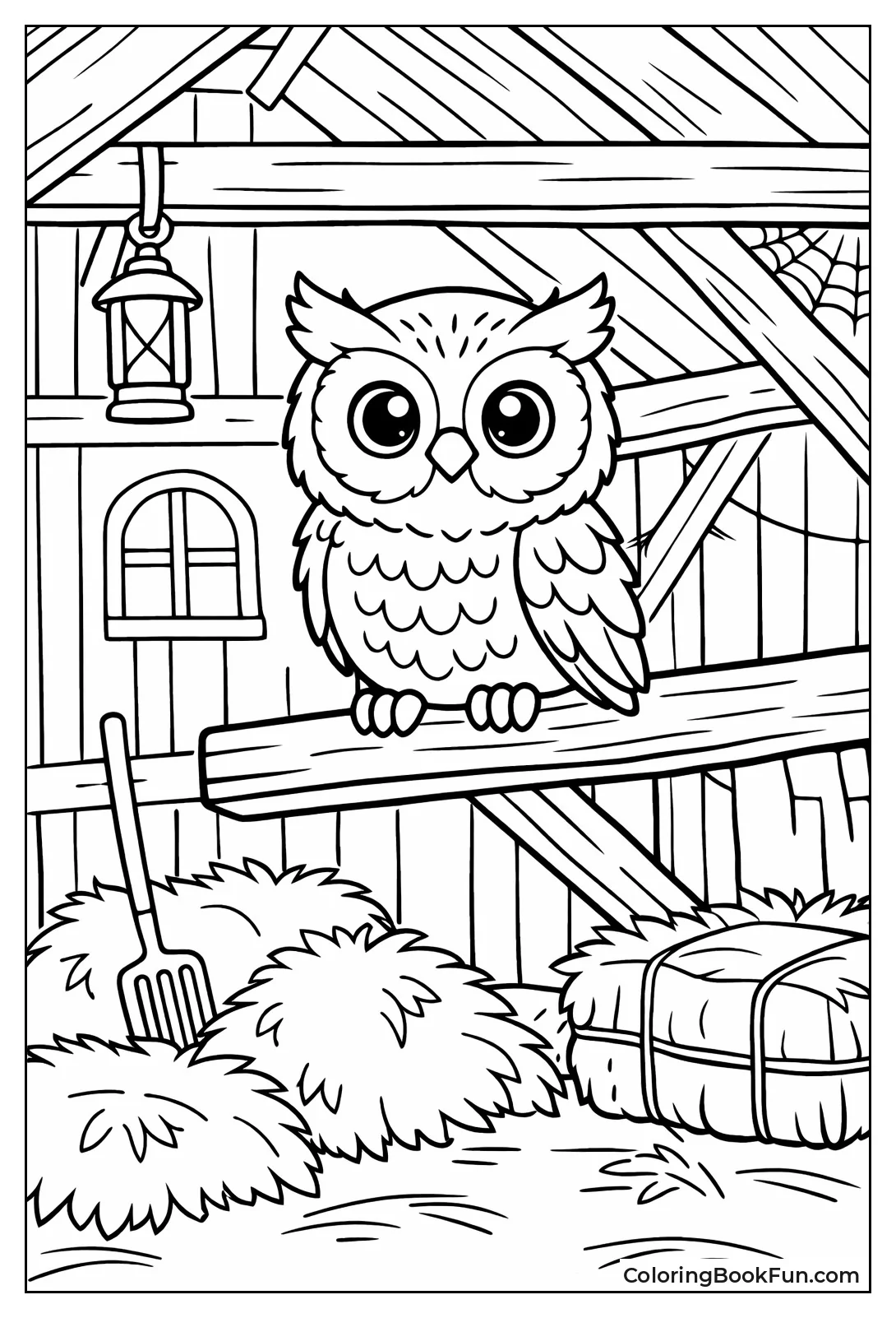 Owl in Old Barn