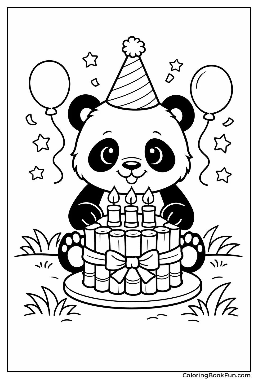 Panda at Birthday Party