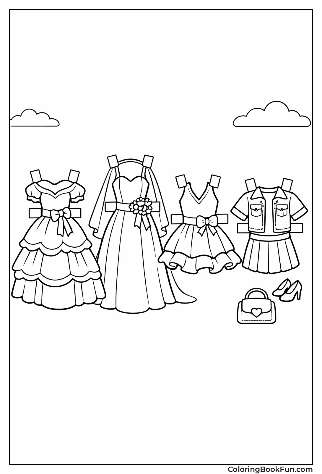 Paper Doll Dress with Tabs