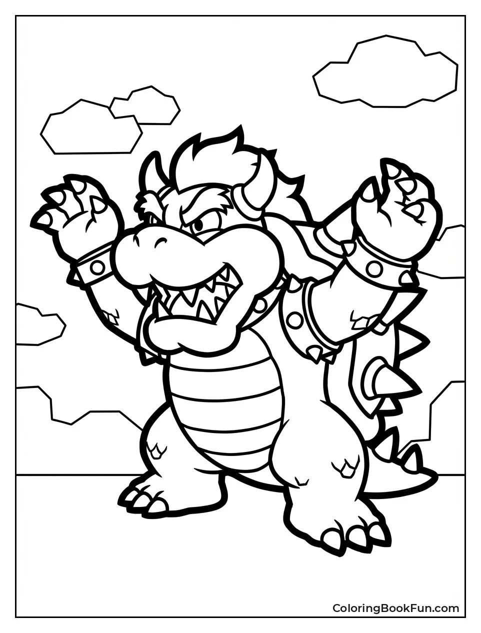 Paper Bowser Stands Tall