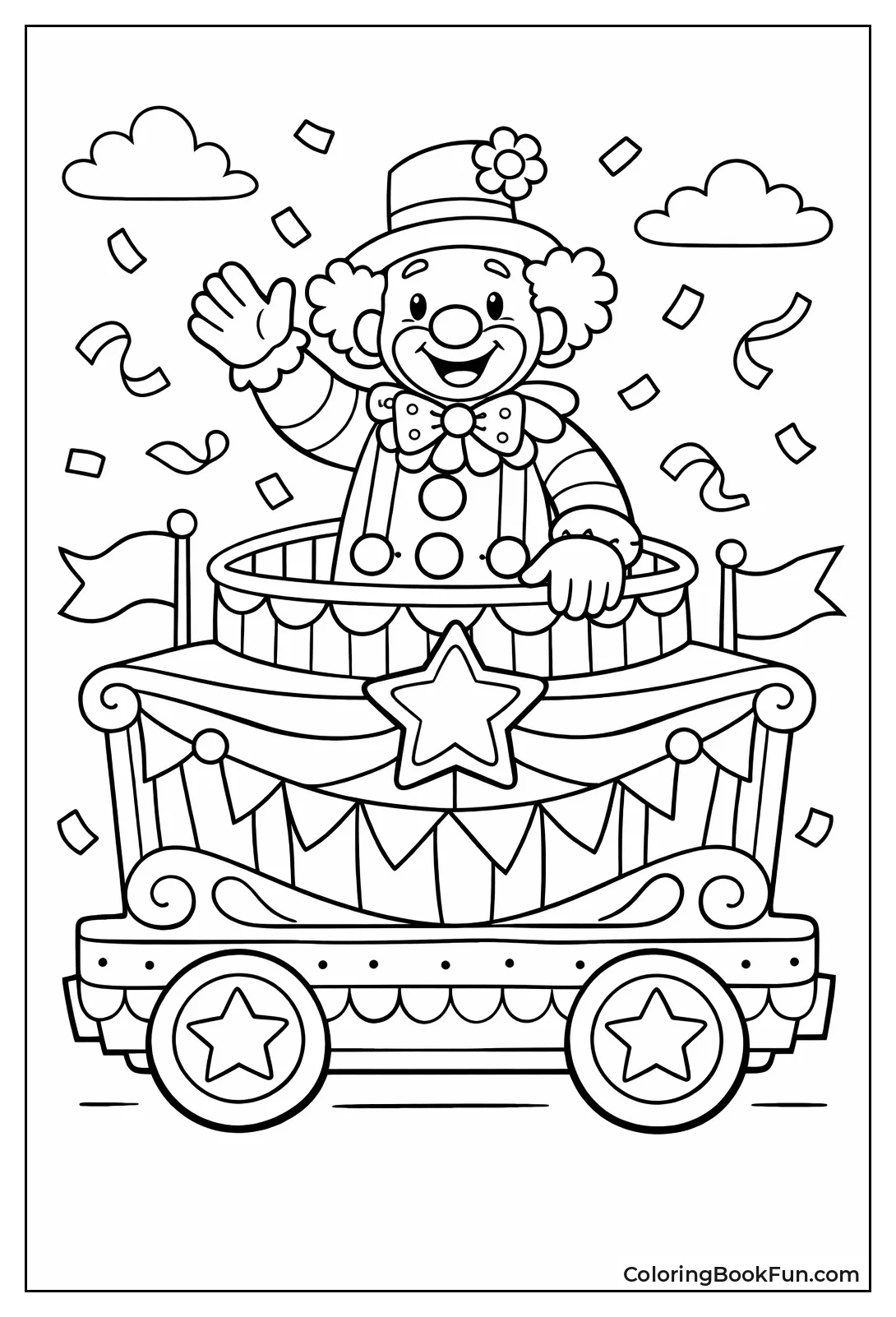 Clown on Parade Float