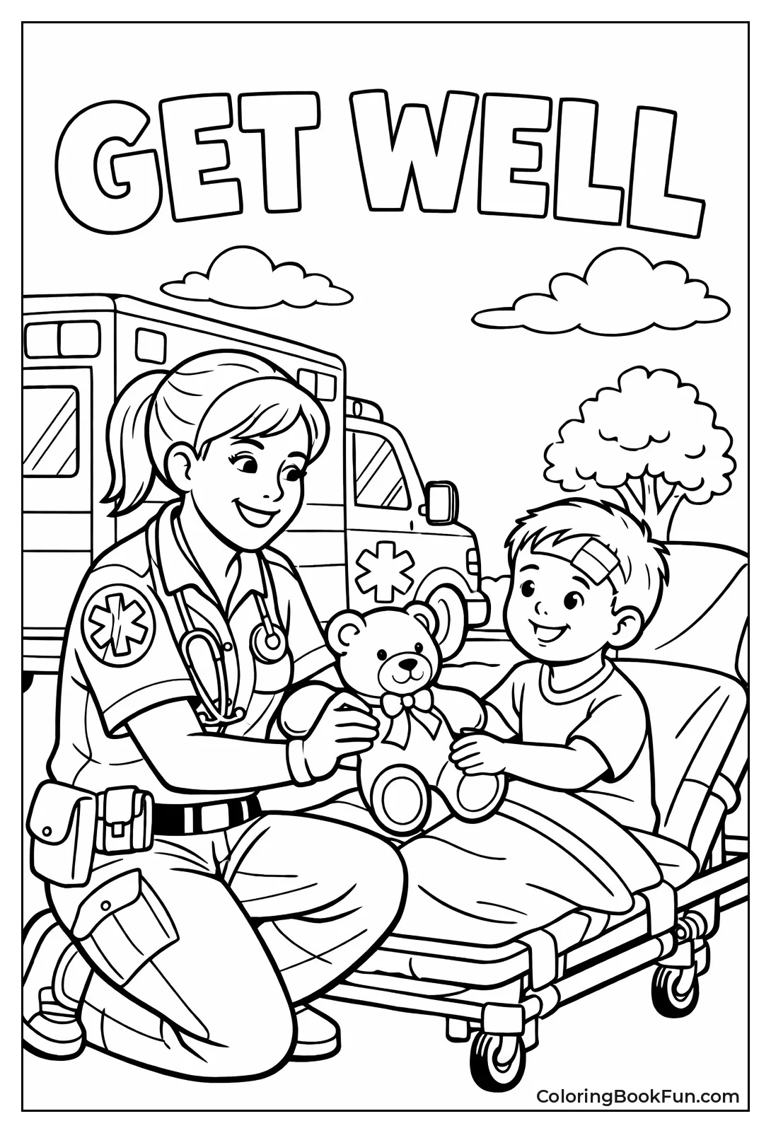 Paramedic Gives Child Teddy