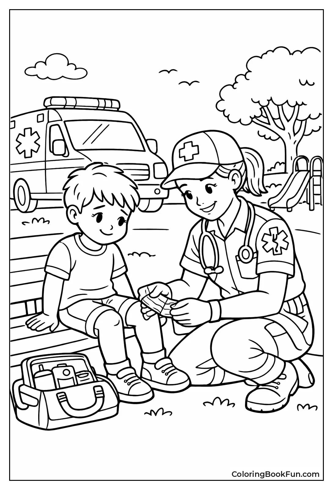 Paramedic Bandages Childs Knee