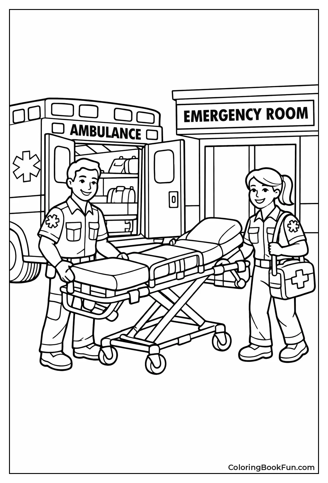 Ambulance at Hospital Doors