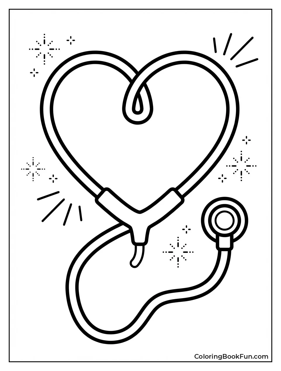 Stethoscope Shapes a Heart
