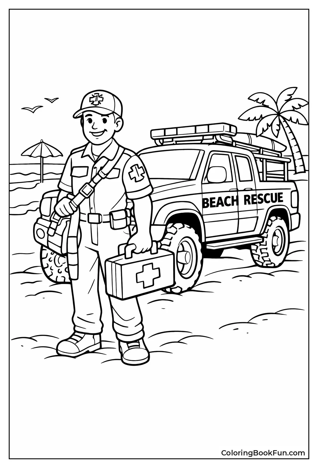 Beach Paramedic Drives Sand