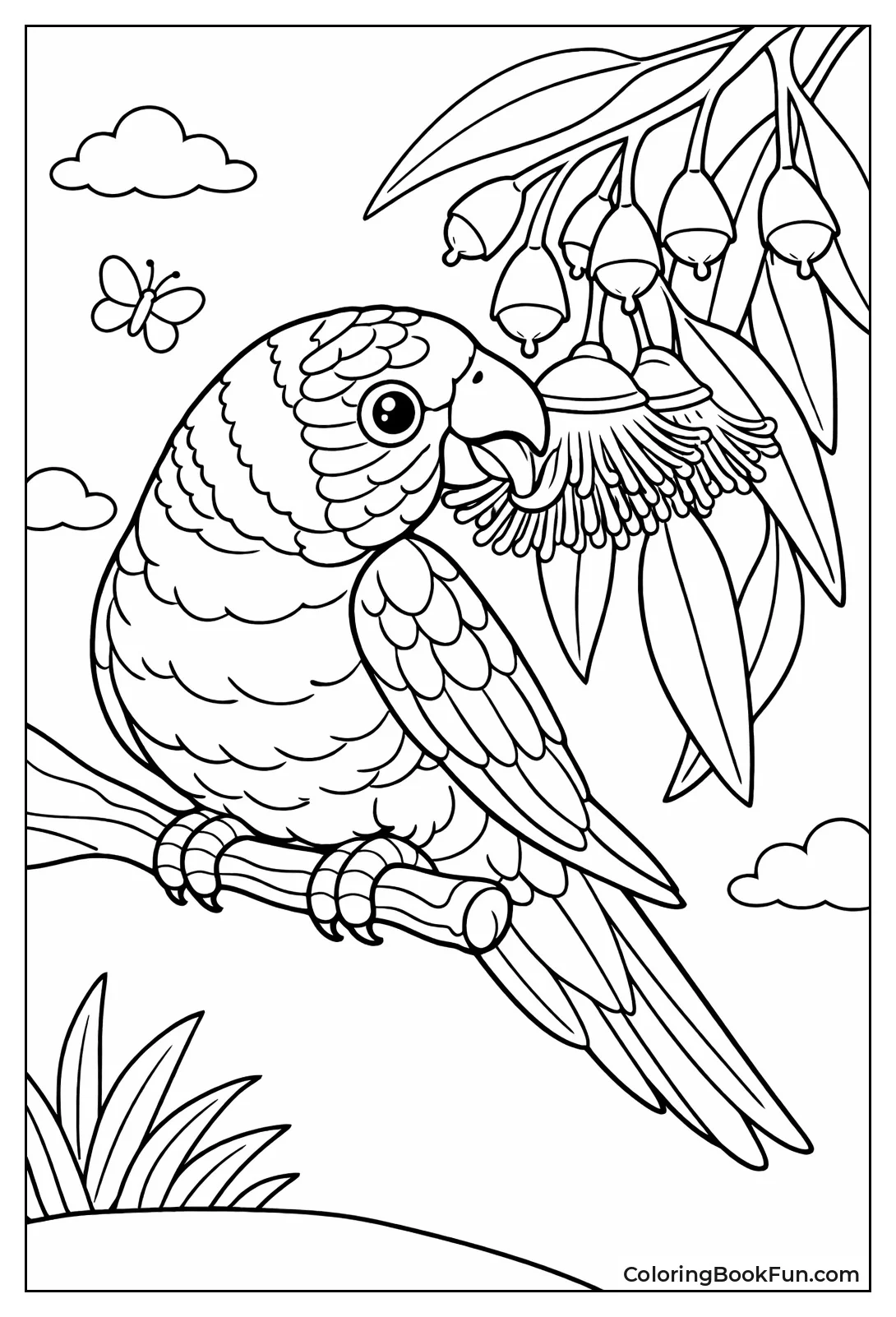 Lorikeet Sipping Sweet Nectar