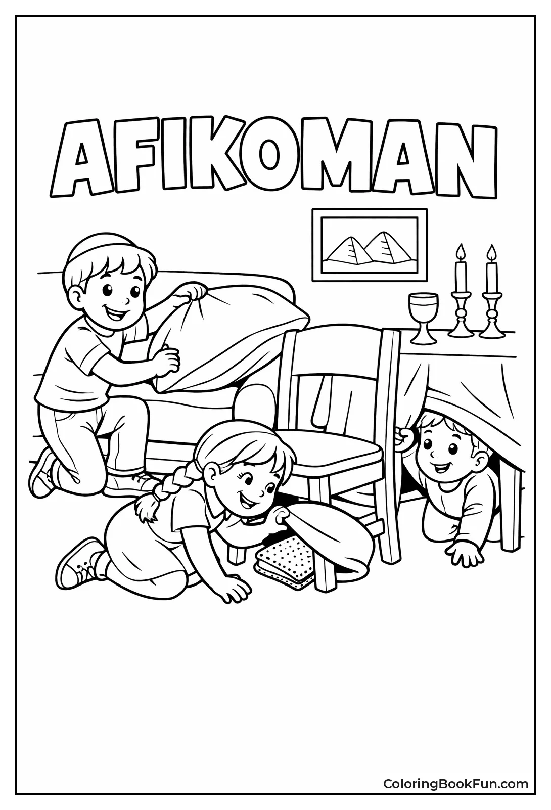 Kids Hunt for Afikoman