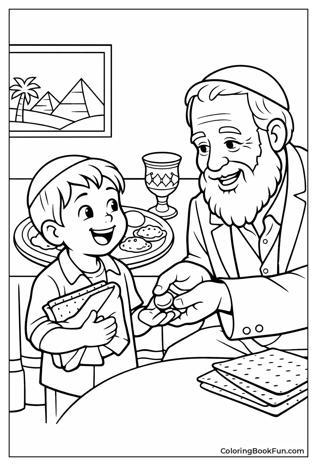 Child Gets Afikoman Prize