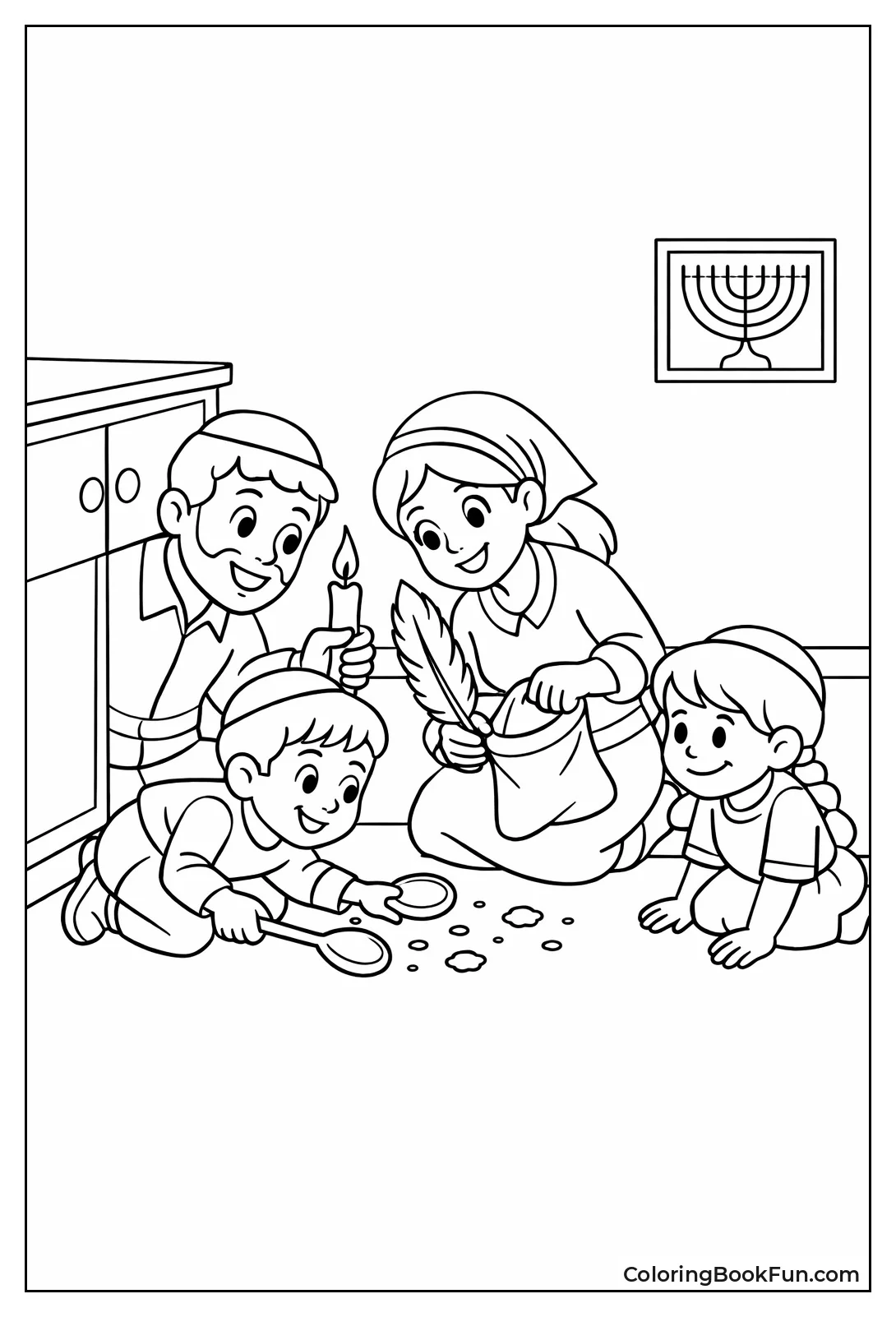 Searching Chametz with Candle