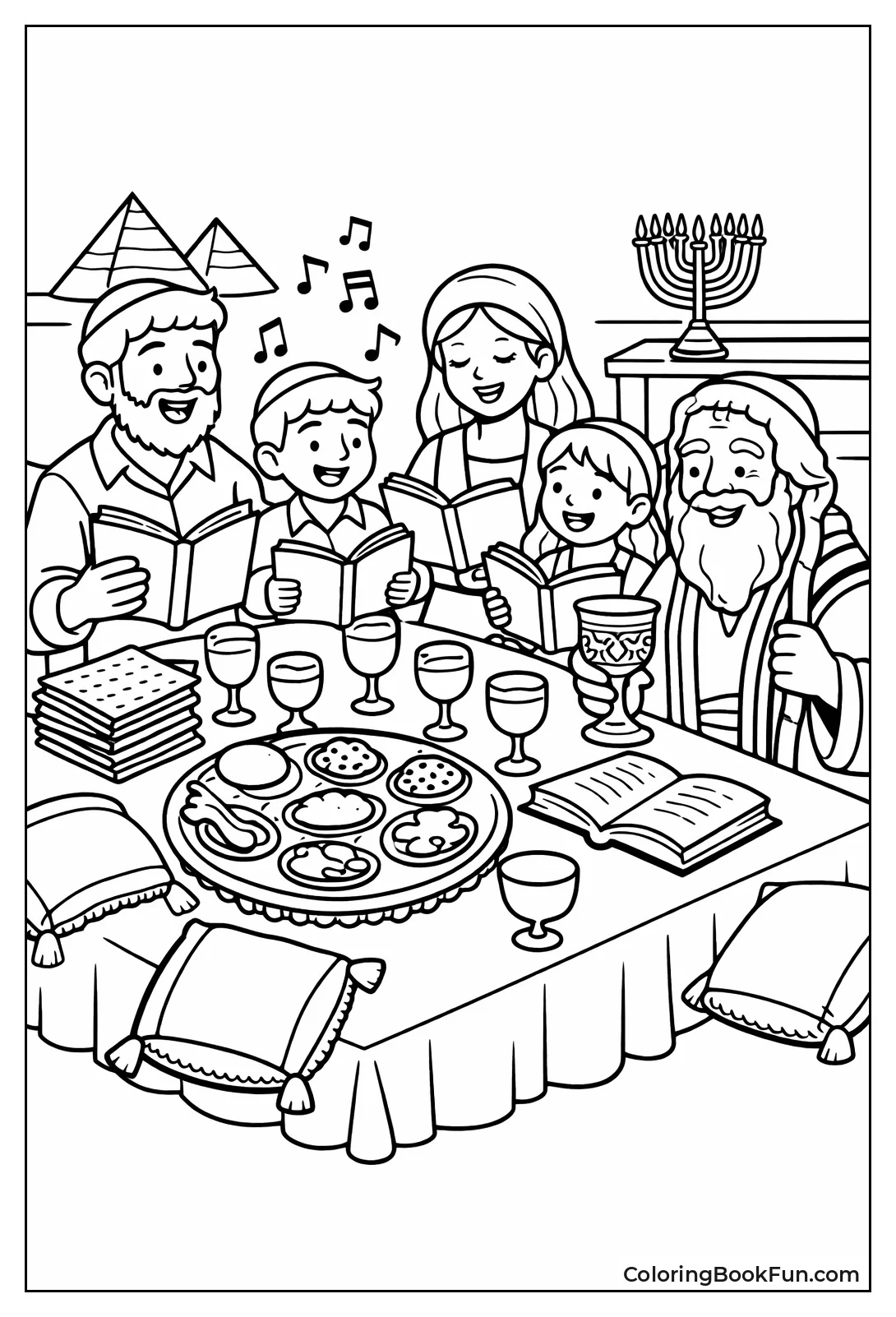 Family Sings at Seder
