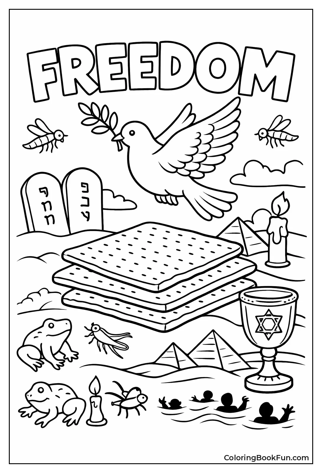 Dove Flies over Matzah