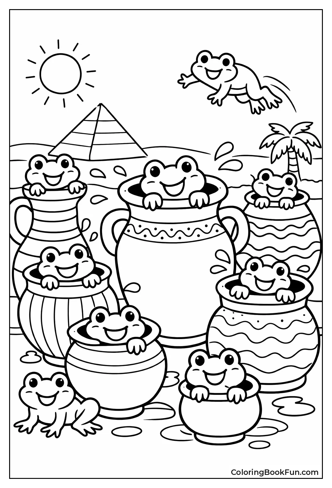 Smiling Frogs Jump Out