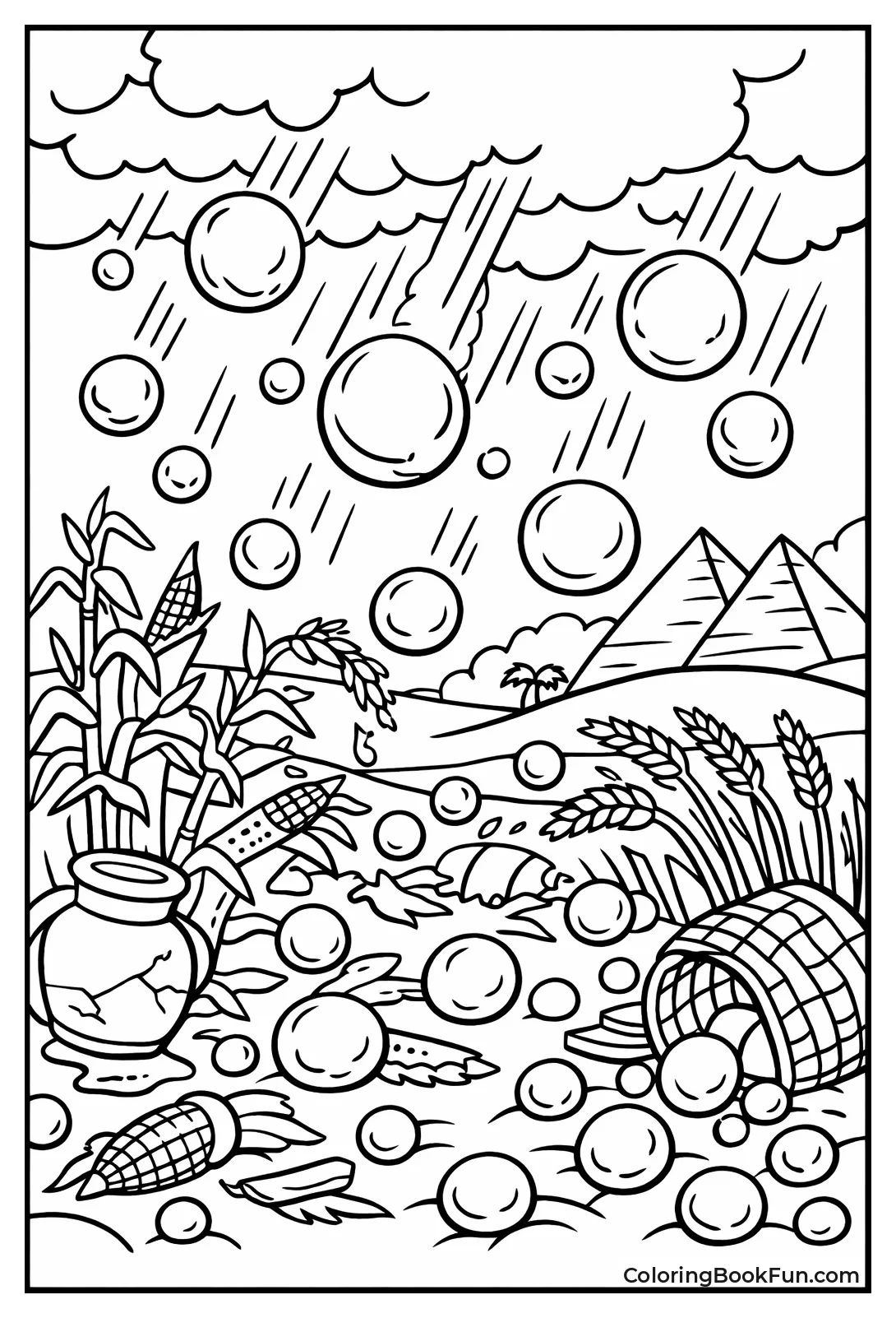 Hail Damages Egyptian Crops