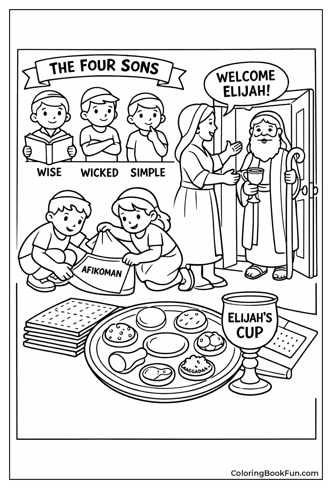 Kids Hunt Afikoman for Elijah