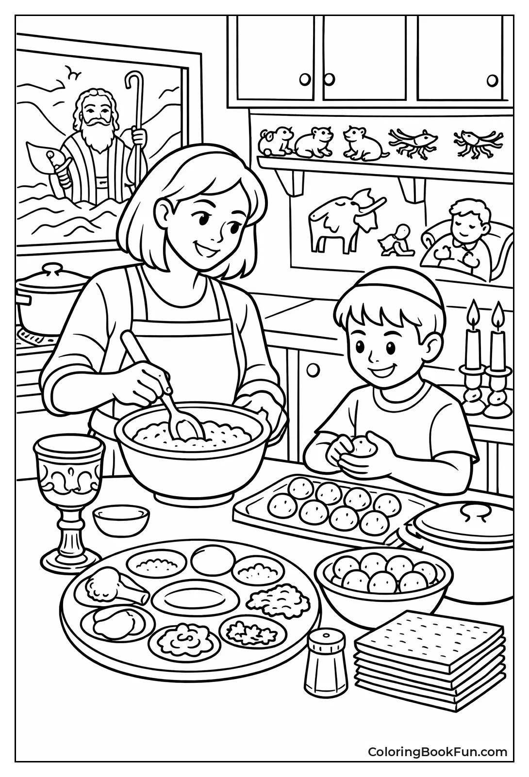 Kids Make Matzah Balls