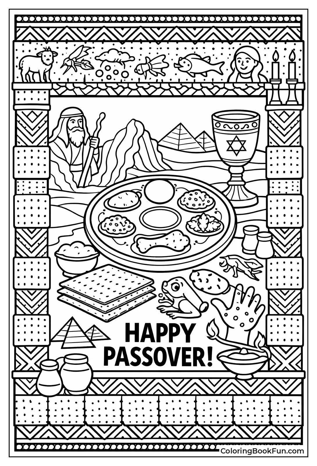 Matzah Patterns and Borders