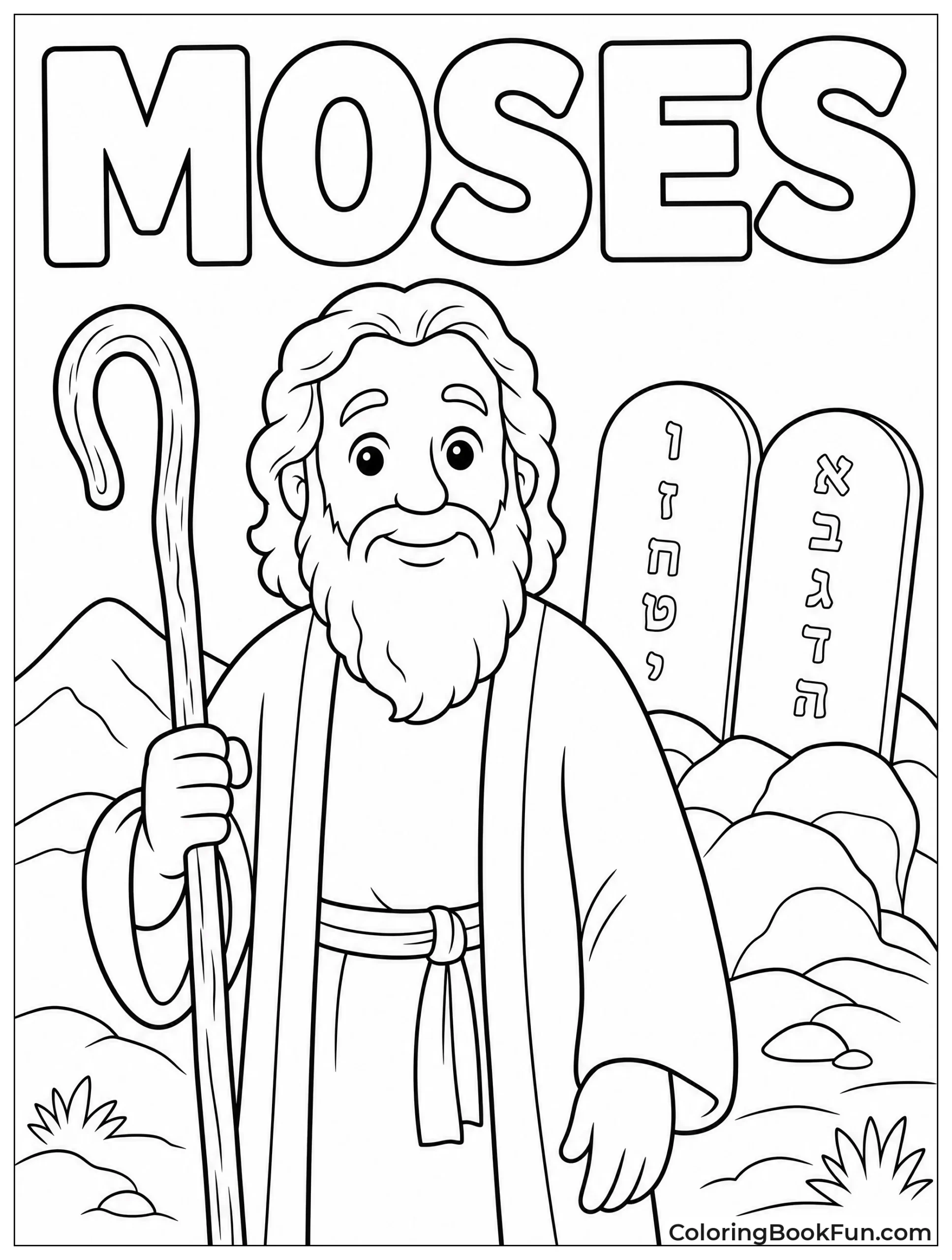 Moses Holds His Staff