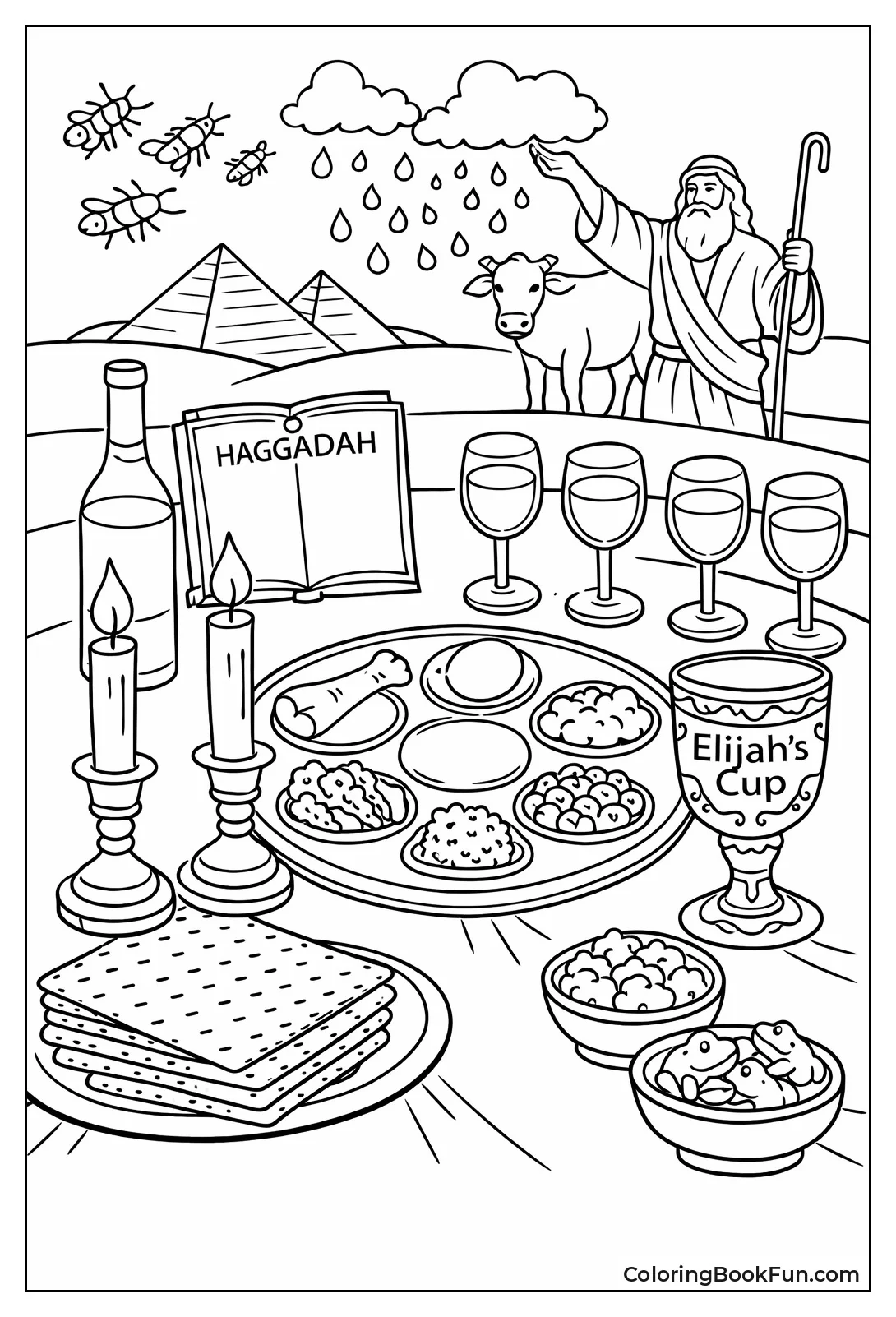 Beautiful Seder Table Set