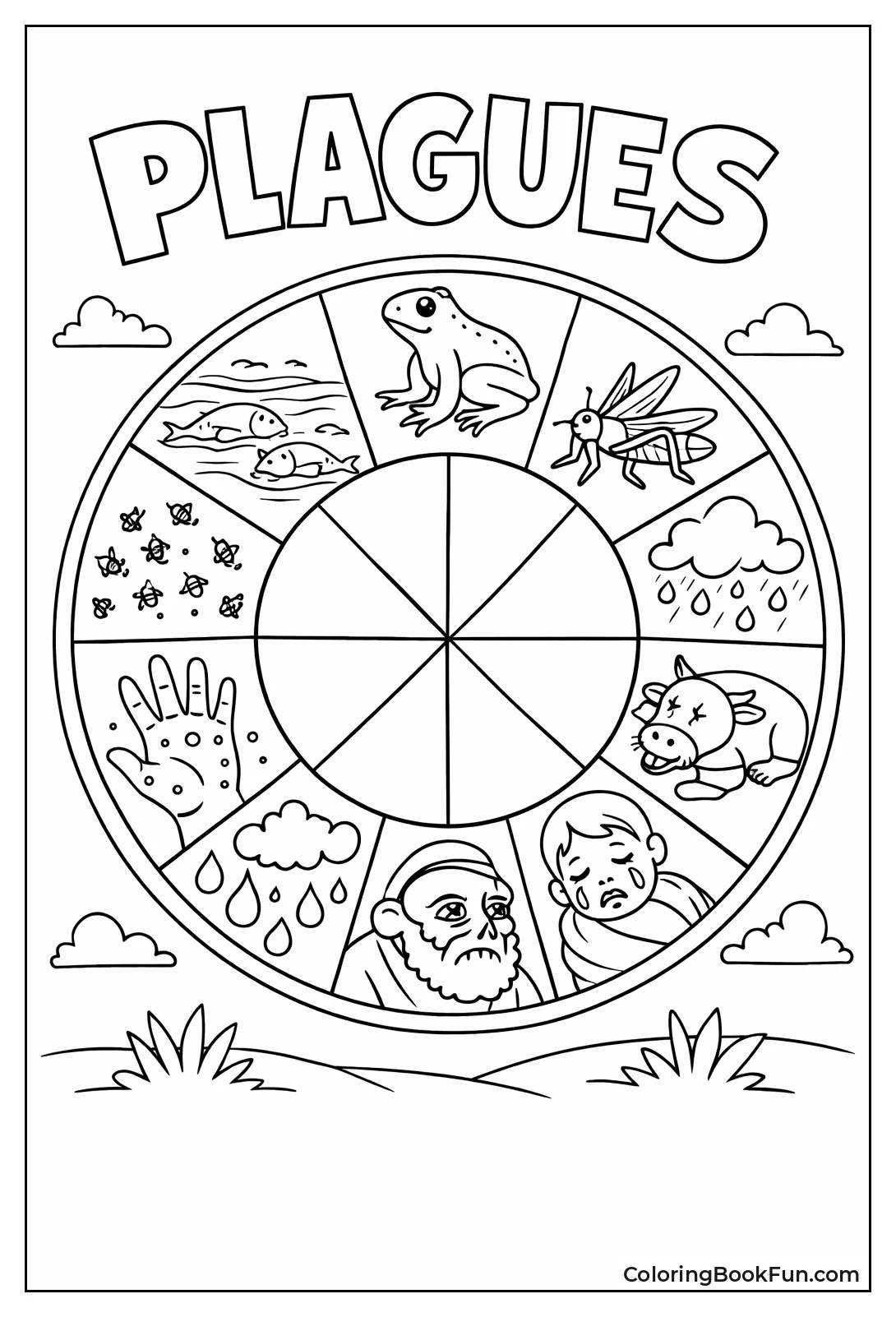 Ten Plagues Spinning Wheel
