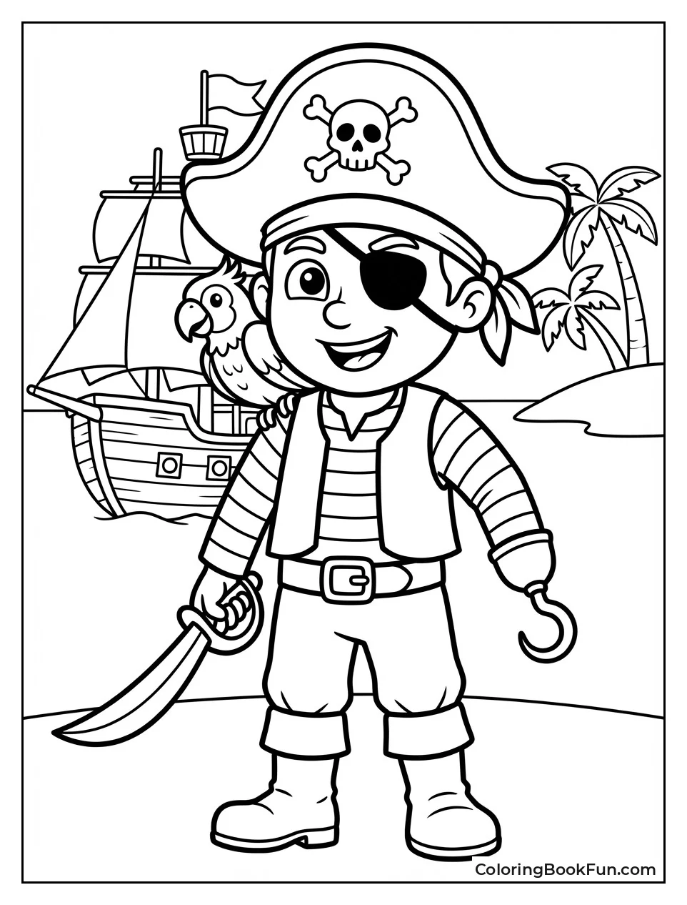 Patch Pirate Ready for Adventure