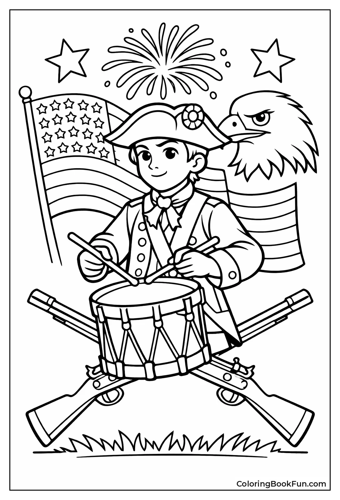 Drummer Boy Plays Snare