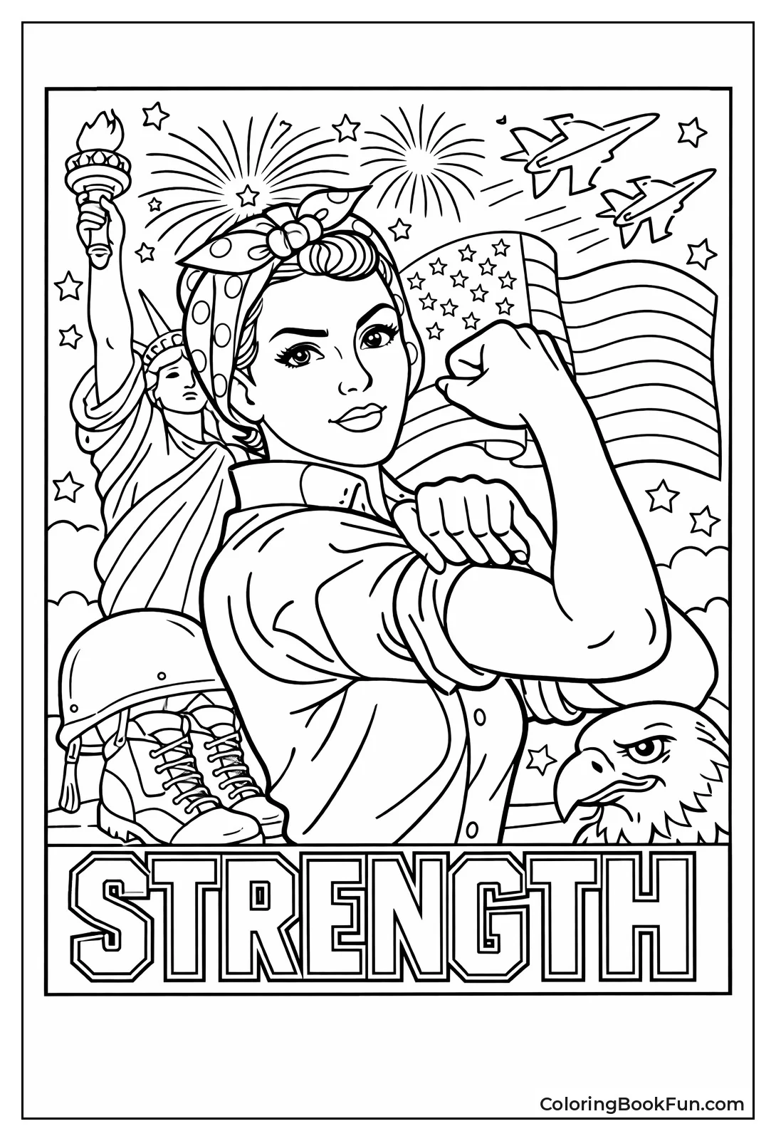 Rosie Flexes Strong Arm