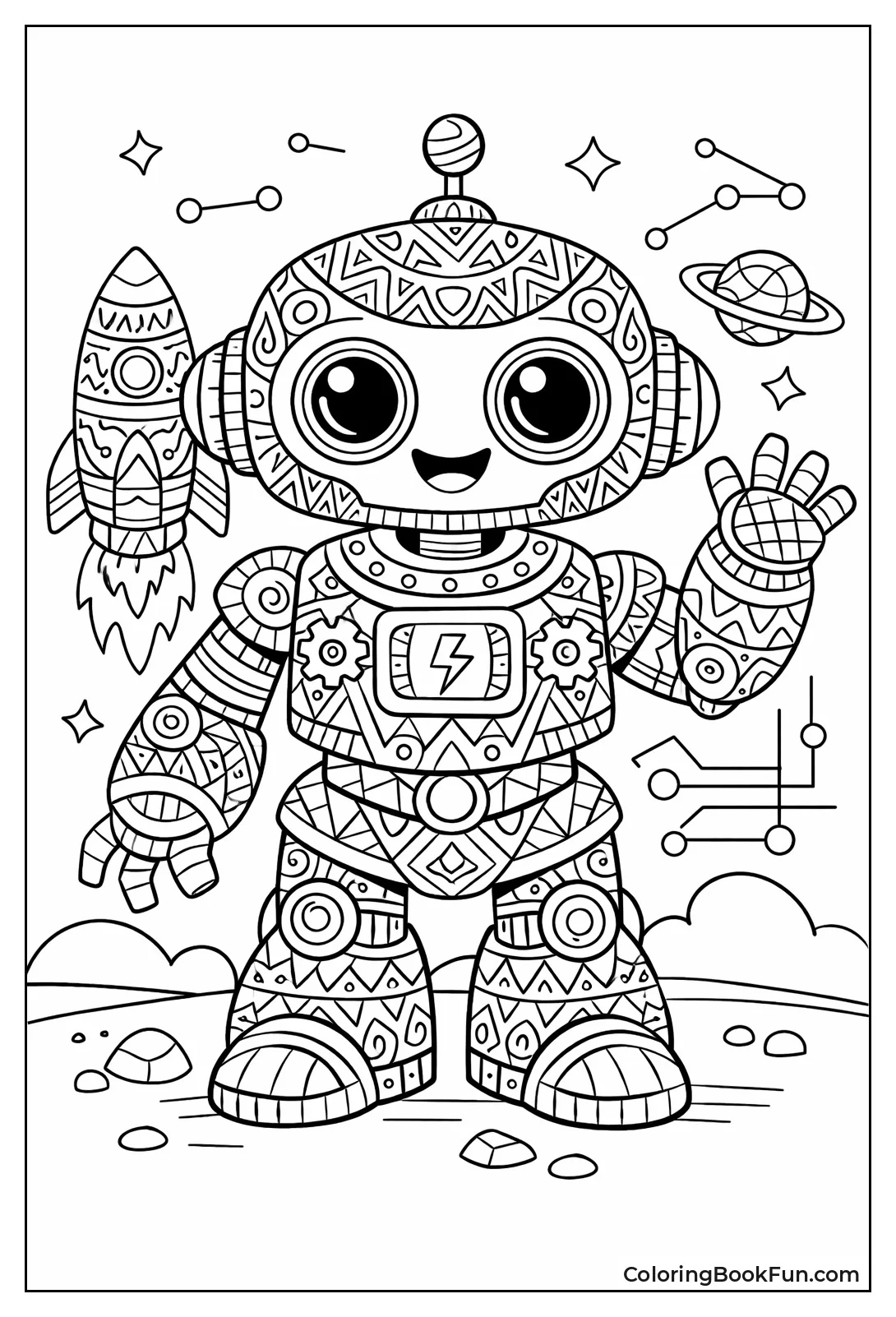 Robot with Patterned Armor