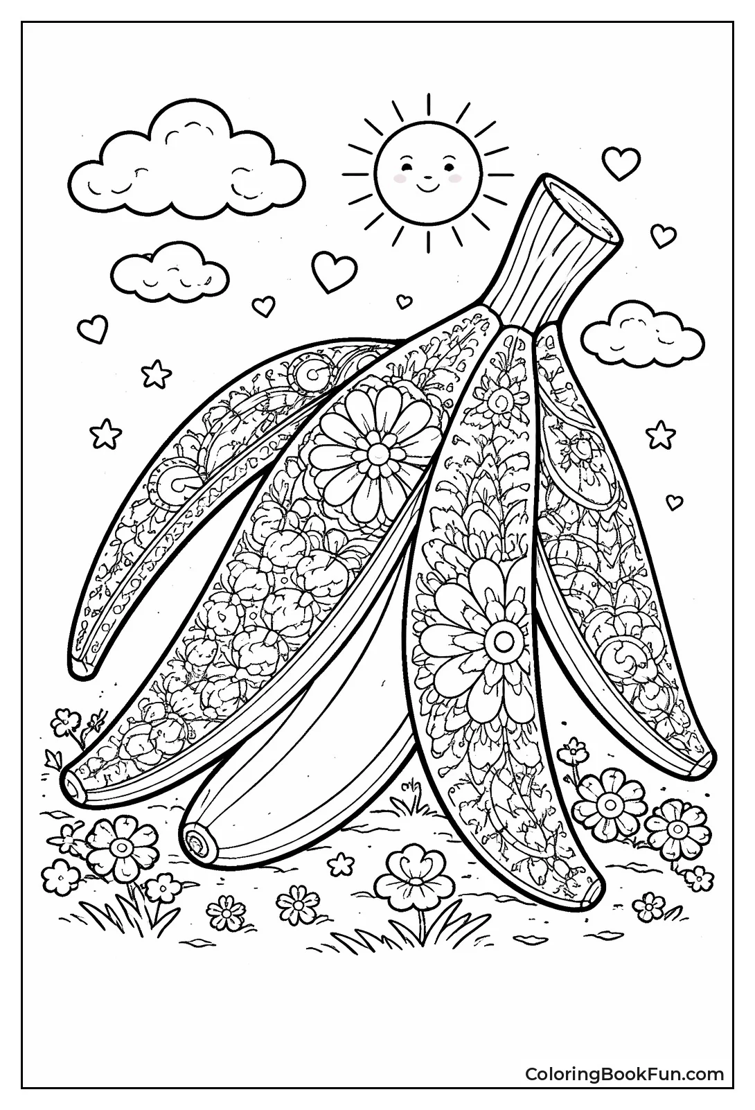 Patterned Banana Peel Design