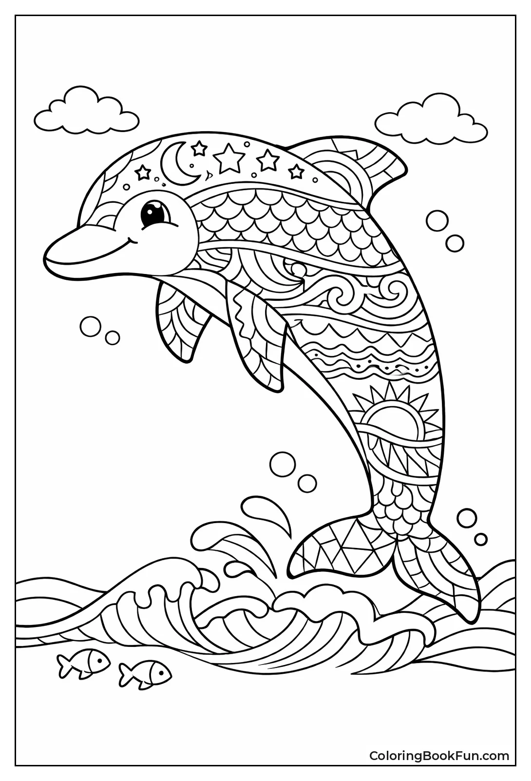 Patterned Dolphin Full Body