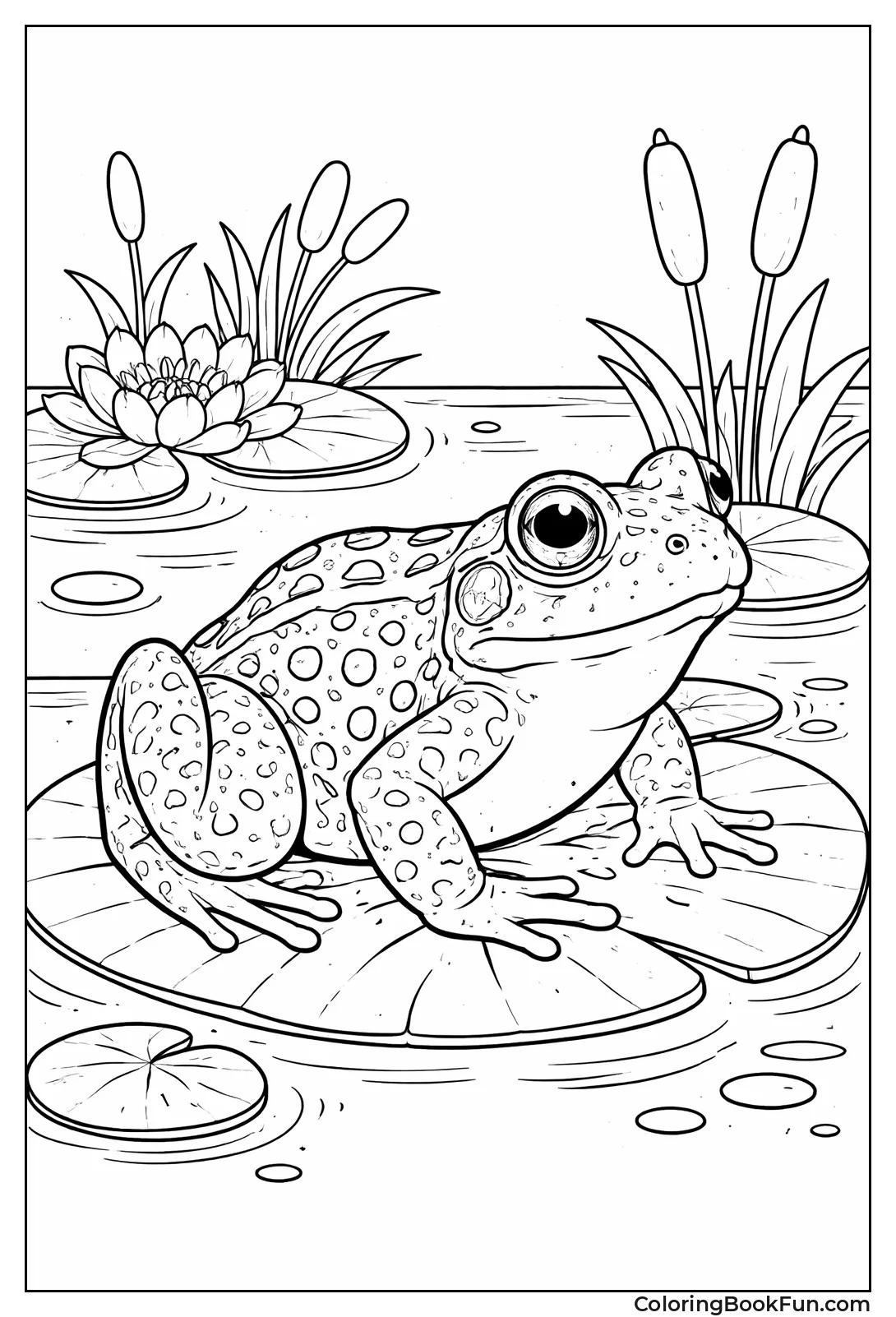 Frog Shows Patterned Skin Spots