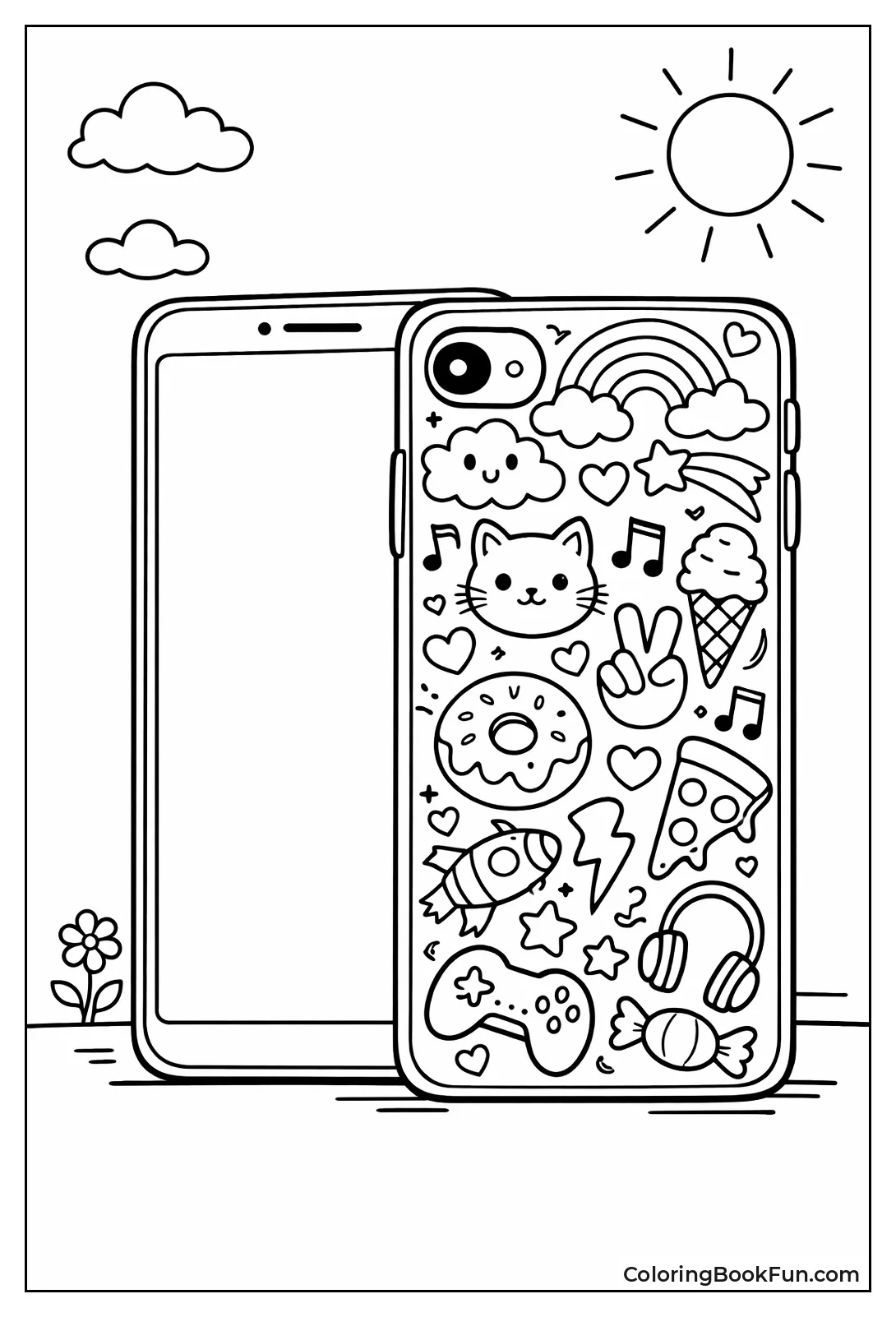 Doodly Pattern Phone Case