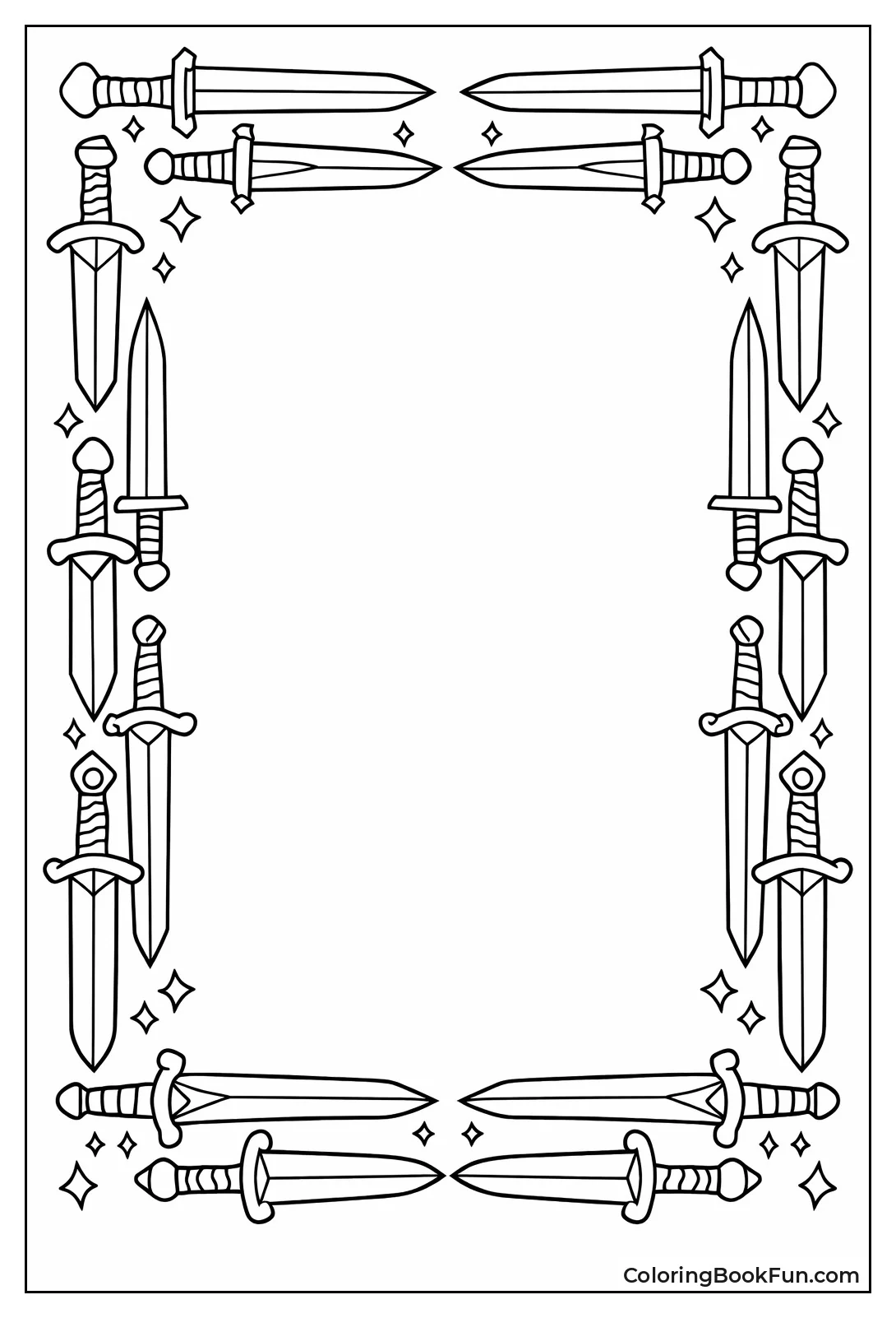 Sword Border Pattern