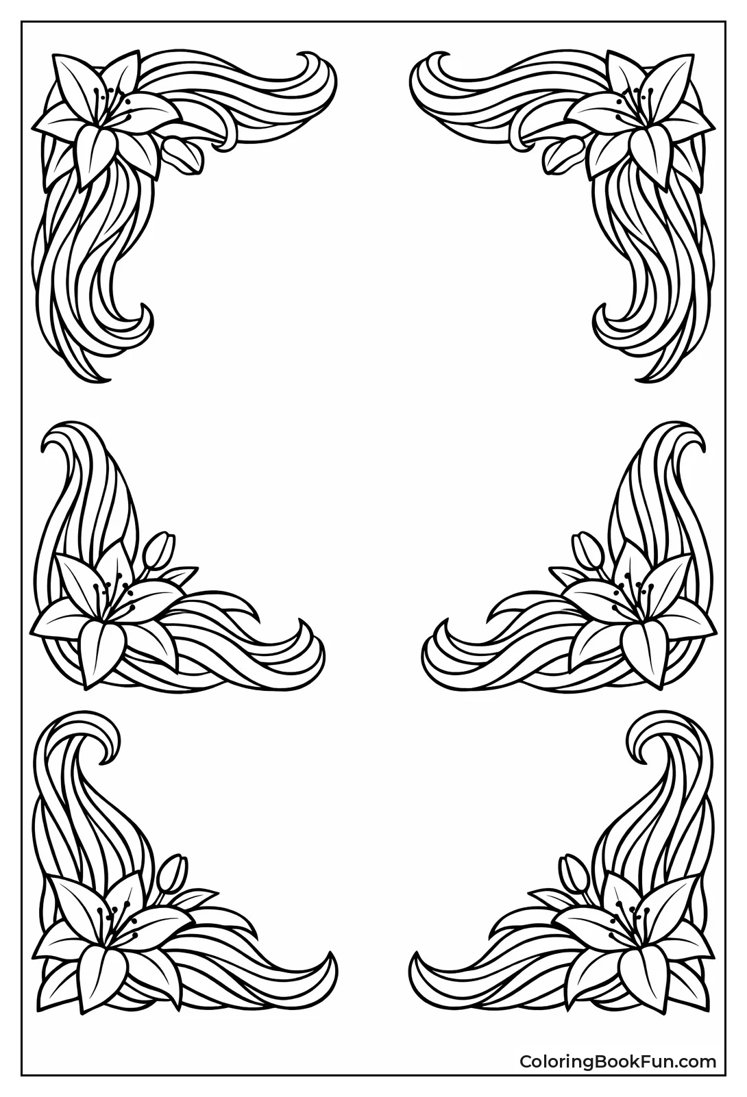 Flowing Art Nouveau Corners