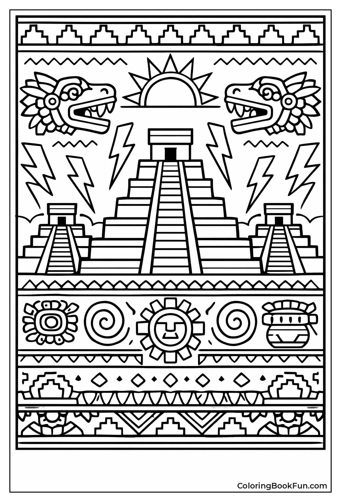 Aztec Pyramid Symbols